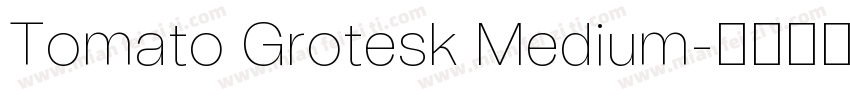 Tomato Grotesk Medium字体转换